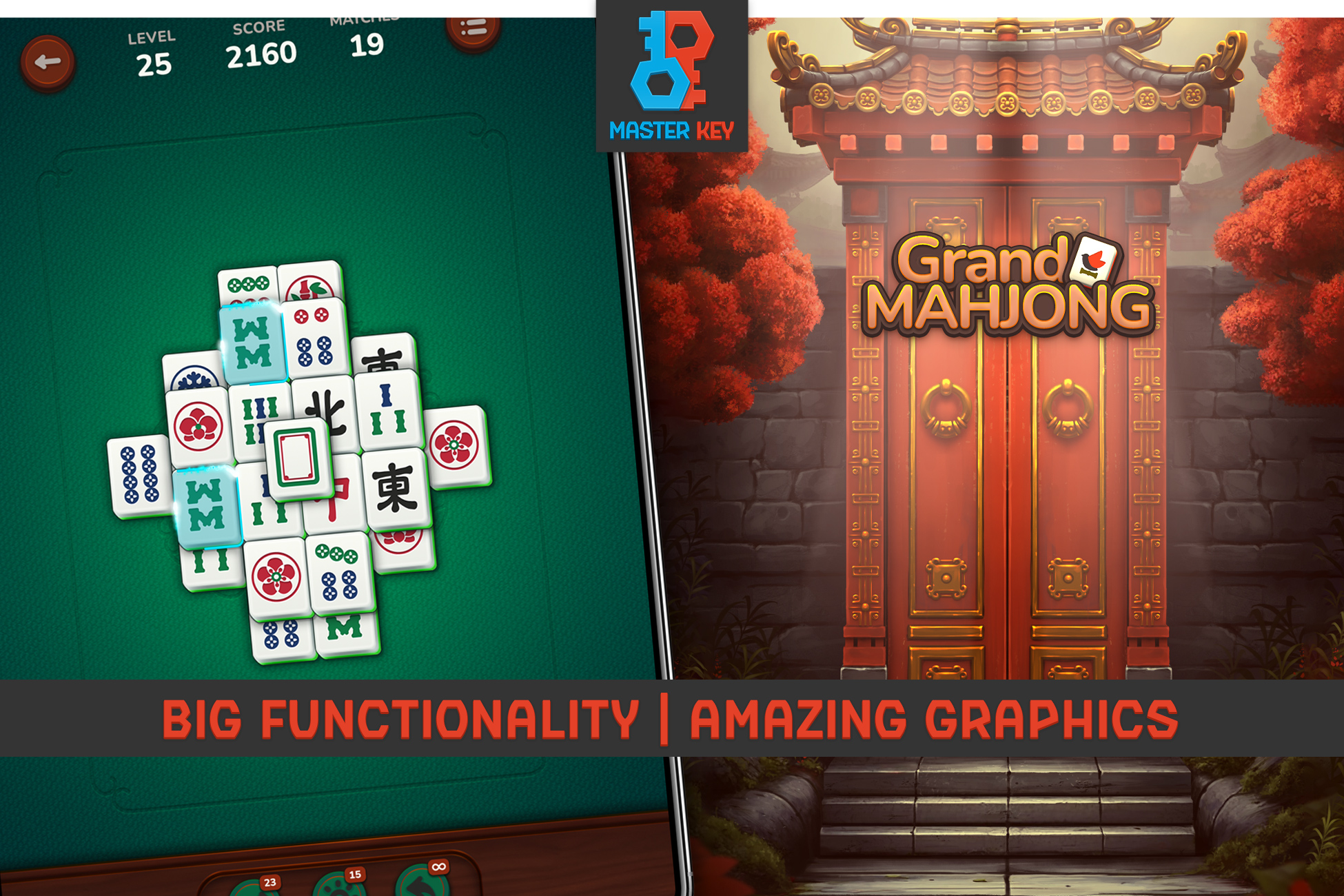 MK Mahjong Solitaire Kit • Tile Match Game Template screenshot 1