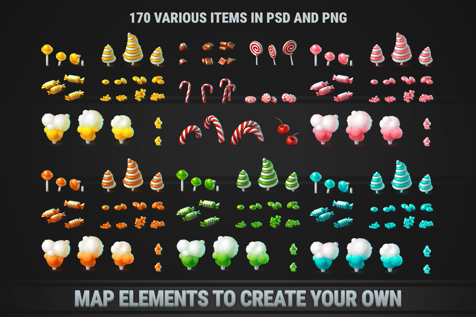 MK Puzzle Level Map Pack • 4 Themes Bundle screenshot 5