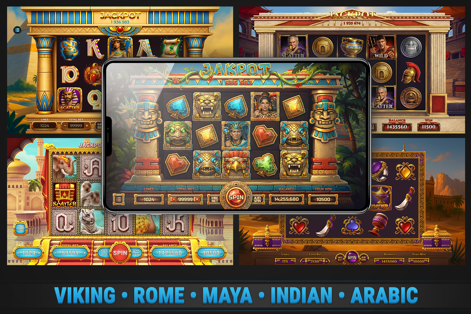 MK Slot Bundle • Ancient Civilizations Casino Template screenshot 2