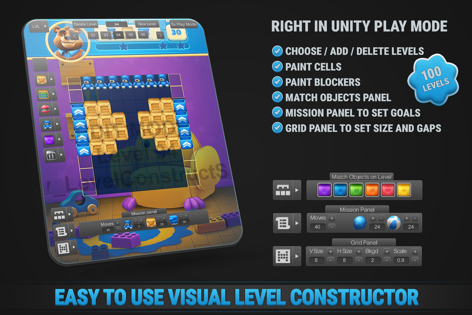 MK Match-2 Blast Kit • Puzzle Game Template screenshot 4