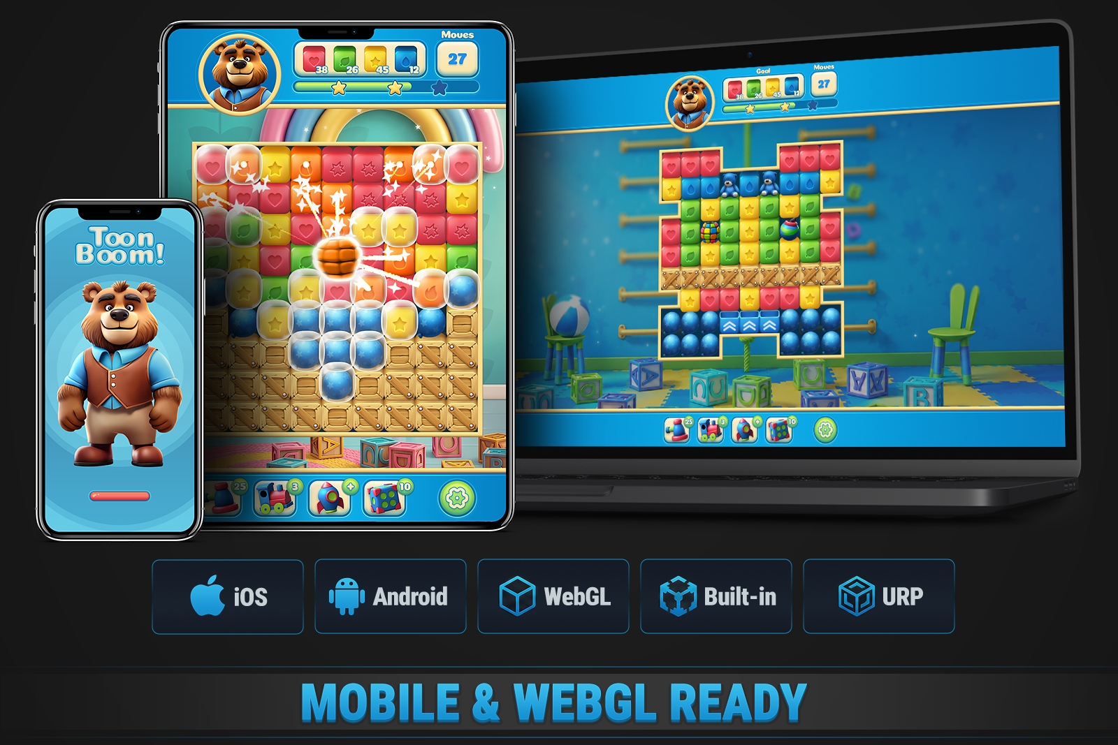 MK Match-2 Blast Kit • Puzzle Game Template screenshot 5