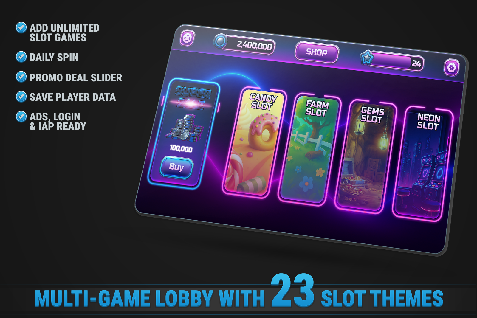 MK Slot Mega Bundle • 23 Casino Templates screenshot 6