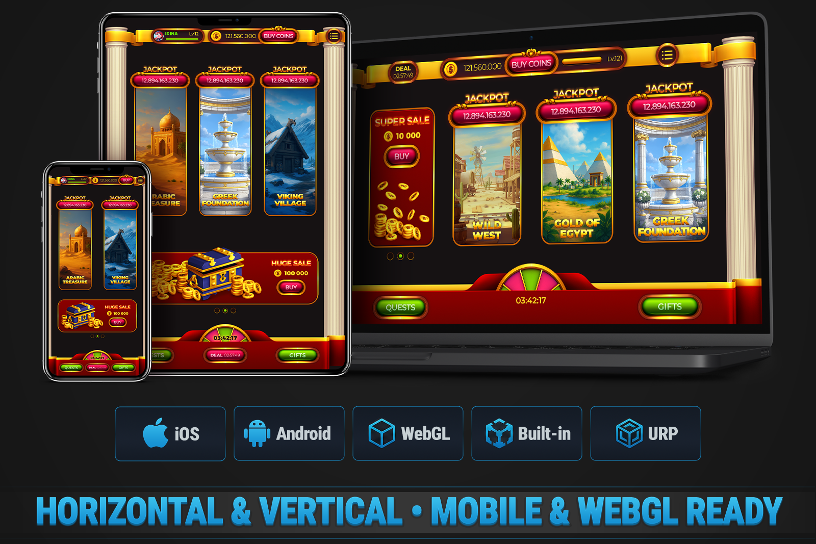 MK Slot Bundle • Ancient Civilizations Casino Template screenshot 10