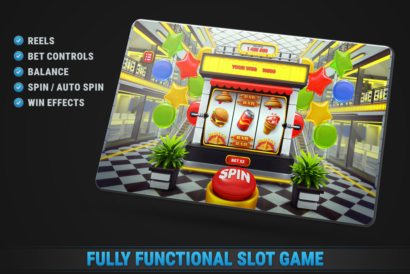 Shopping Slot Machine • HTML Responsive Casino Game screenshot 1