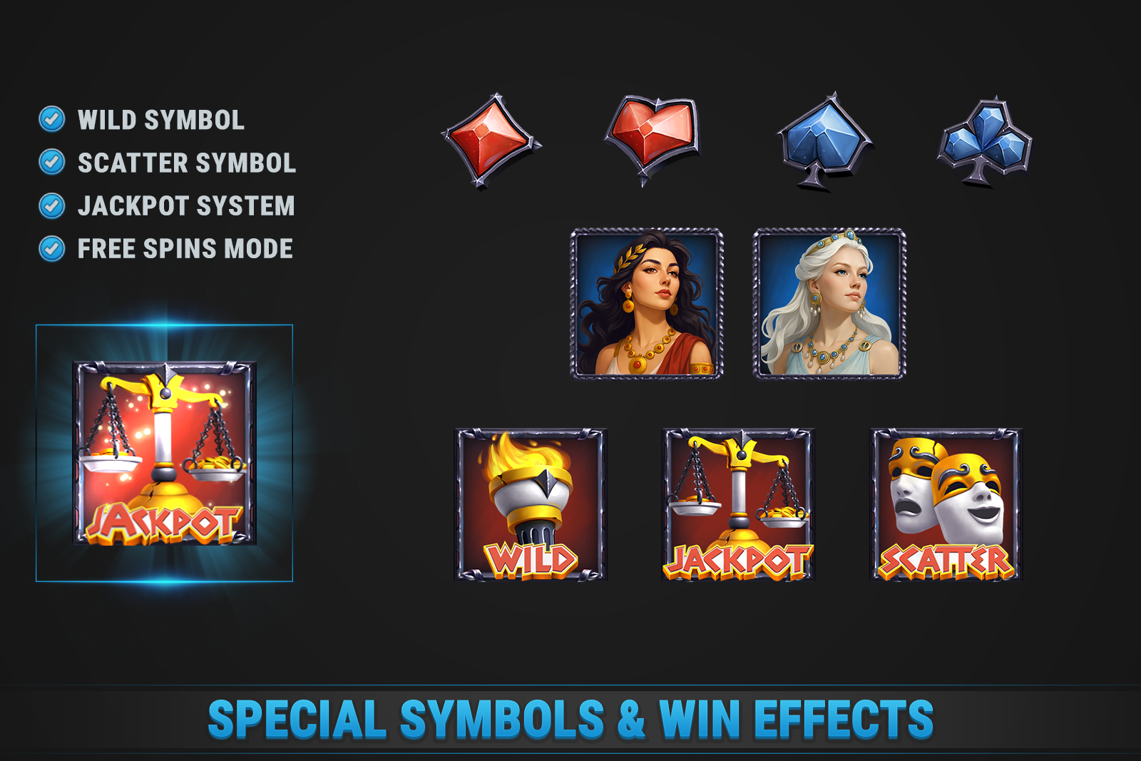 Greek Slot • HTML Responsive Casino Game screenshot 2