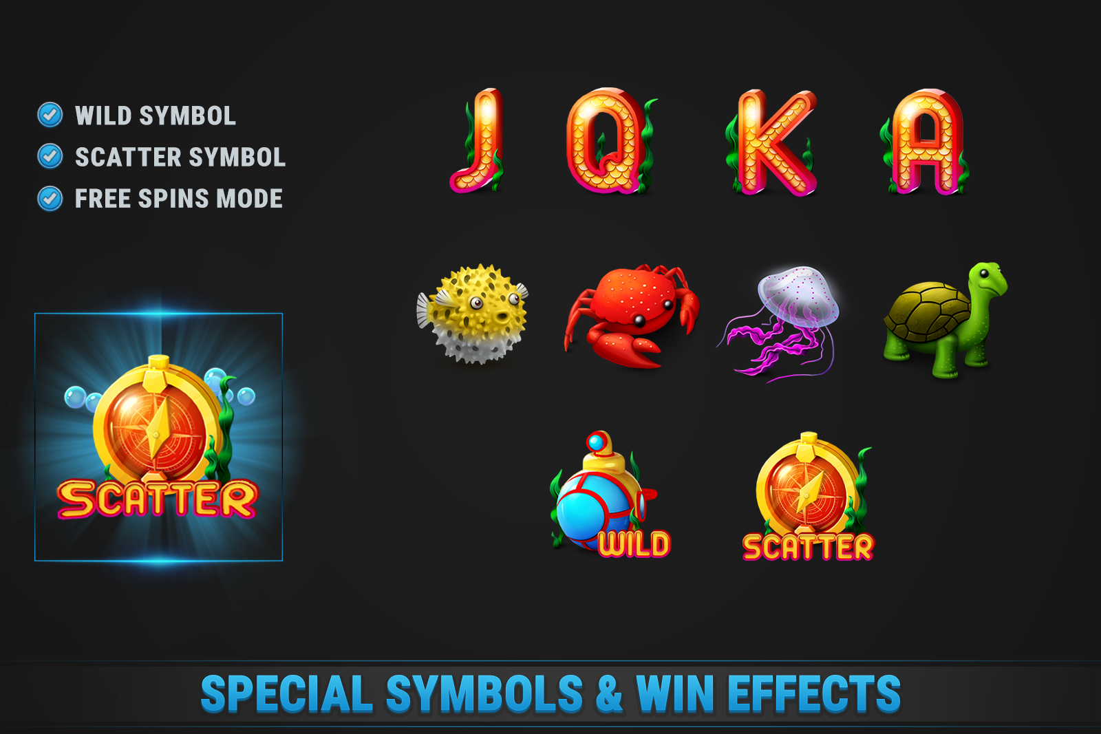 Underwater Slot • HTML Responsive Casino Game screenshot 2