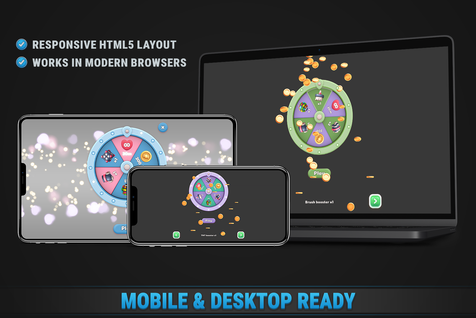 Icons Wheel • HTML Responsive Spin Wheels Pack screenshot 2