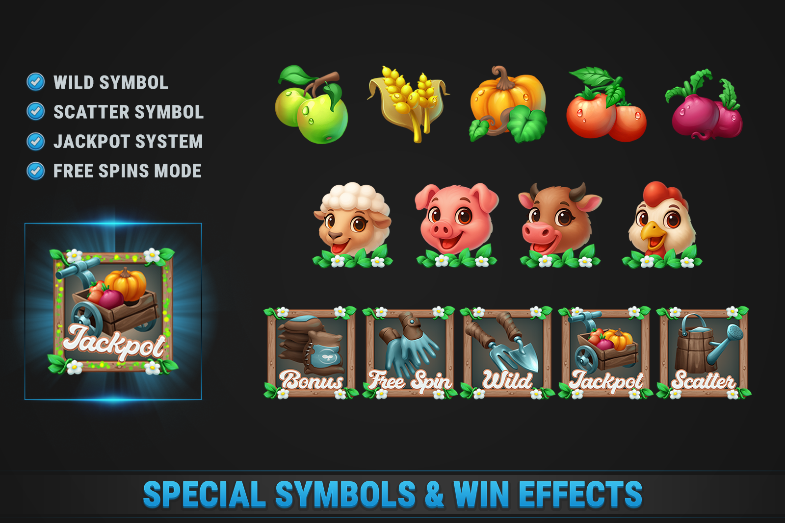 Farm Slot • HTML Responsive Casino Game screenshot 2