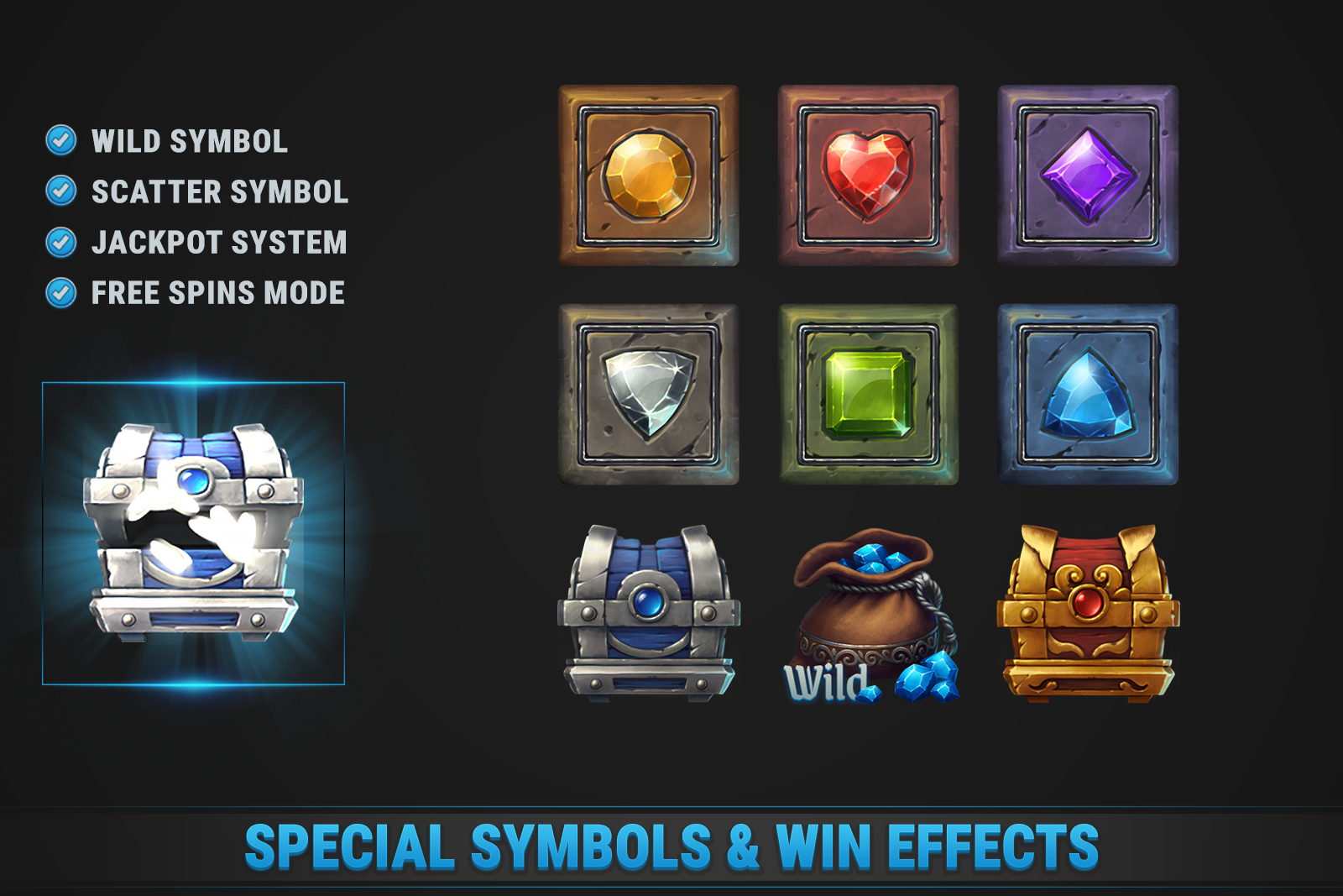 Gems Slot • HTML Responsive Casino Game screenshot 2