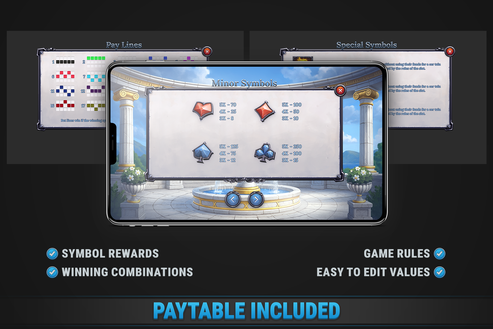 Greek Slot • HTML Responsive Casino Game screenshot 4