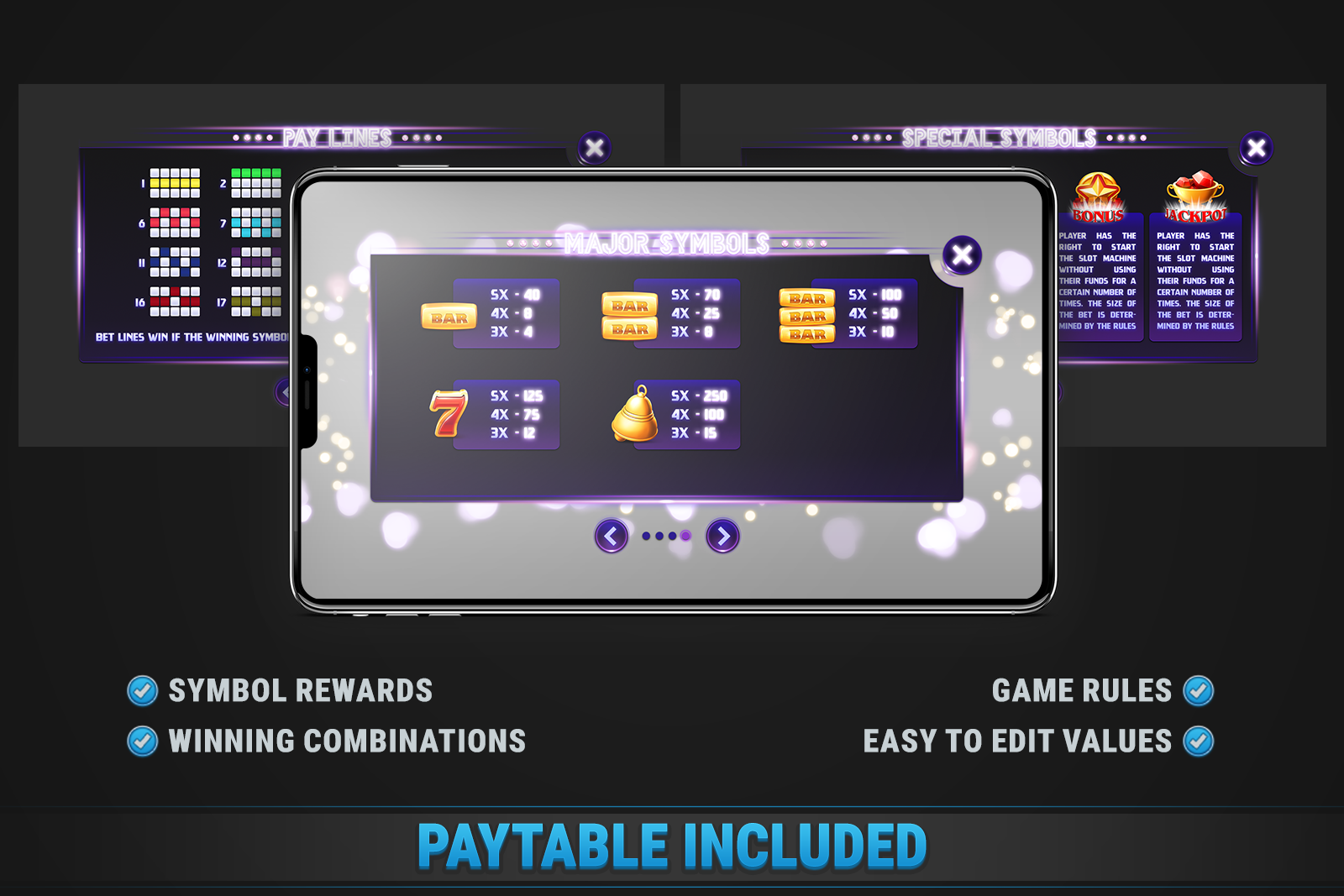 Realistic Slot Machine • HTML Responsive Casino Game screenshot 4