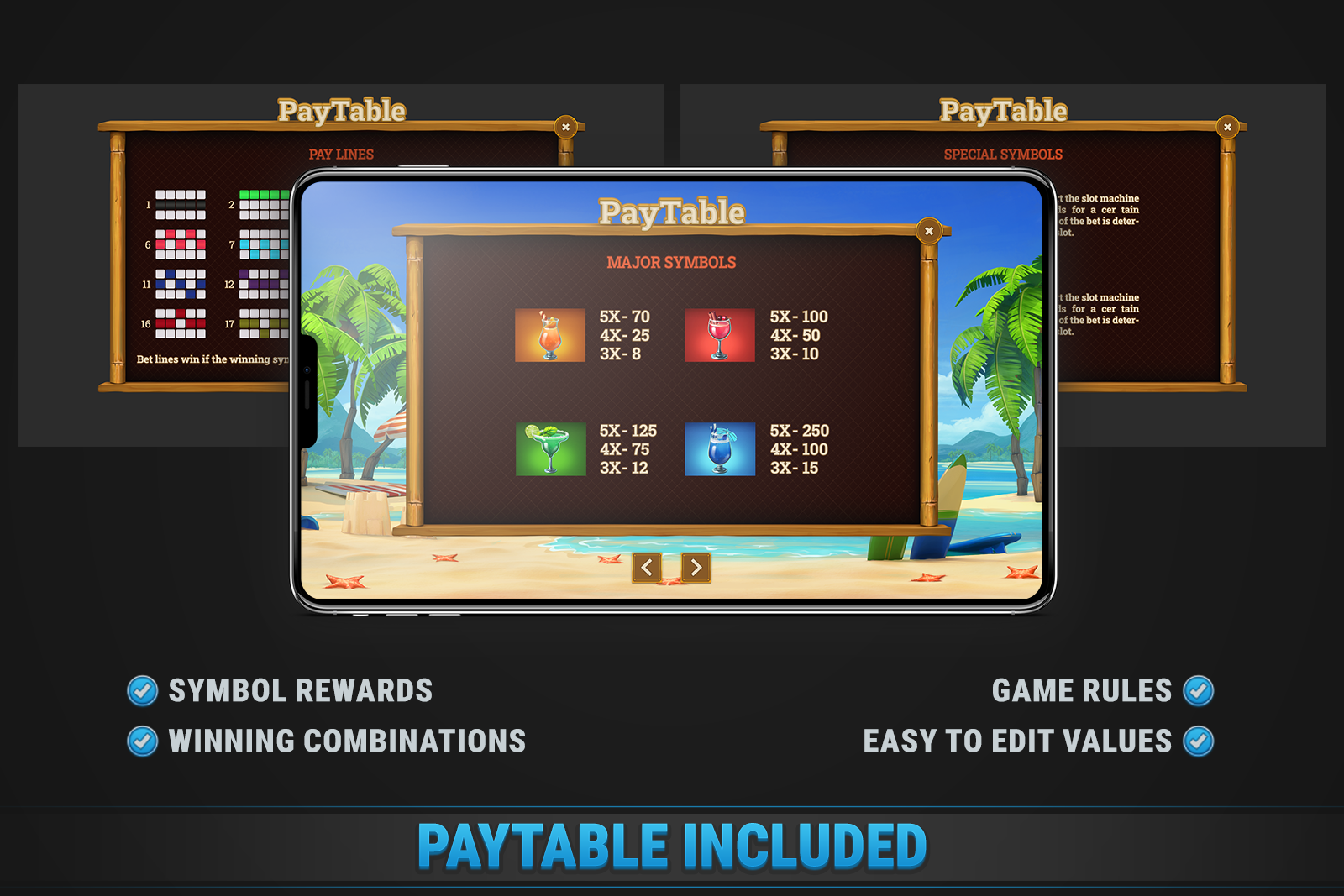 Tropical Beach Slot • HTML Responsive Casino Game screenshot 4