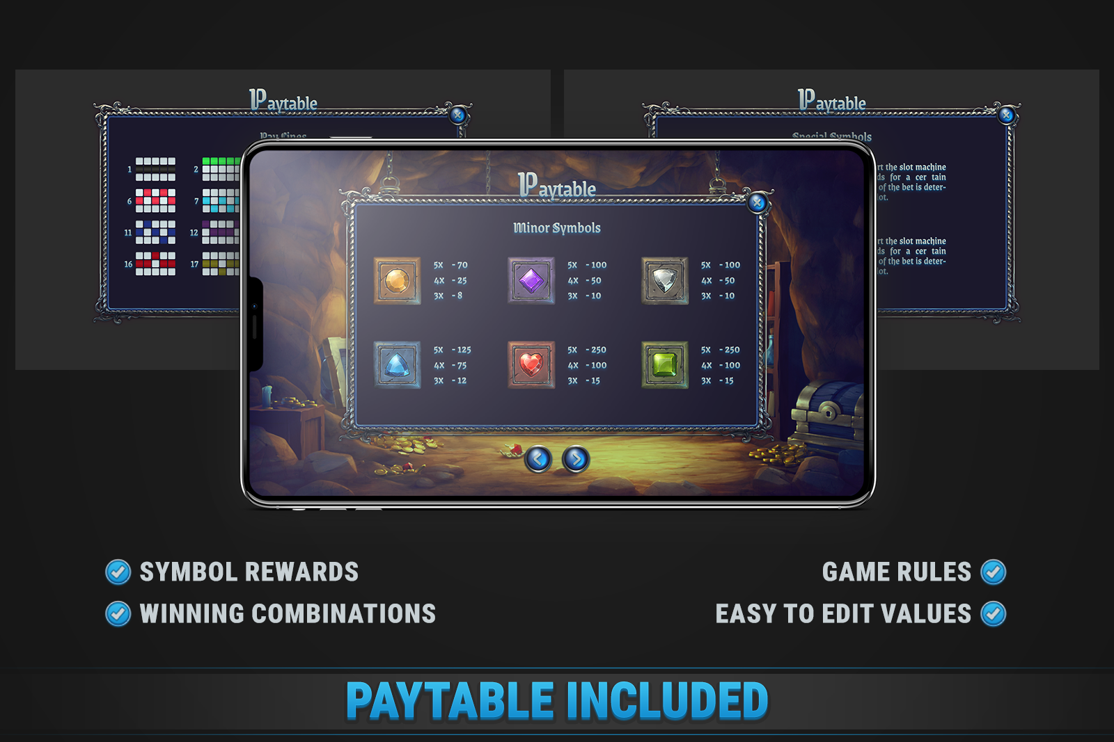 Gems Slot • HTML Responsive Casino Game screenshot 4
