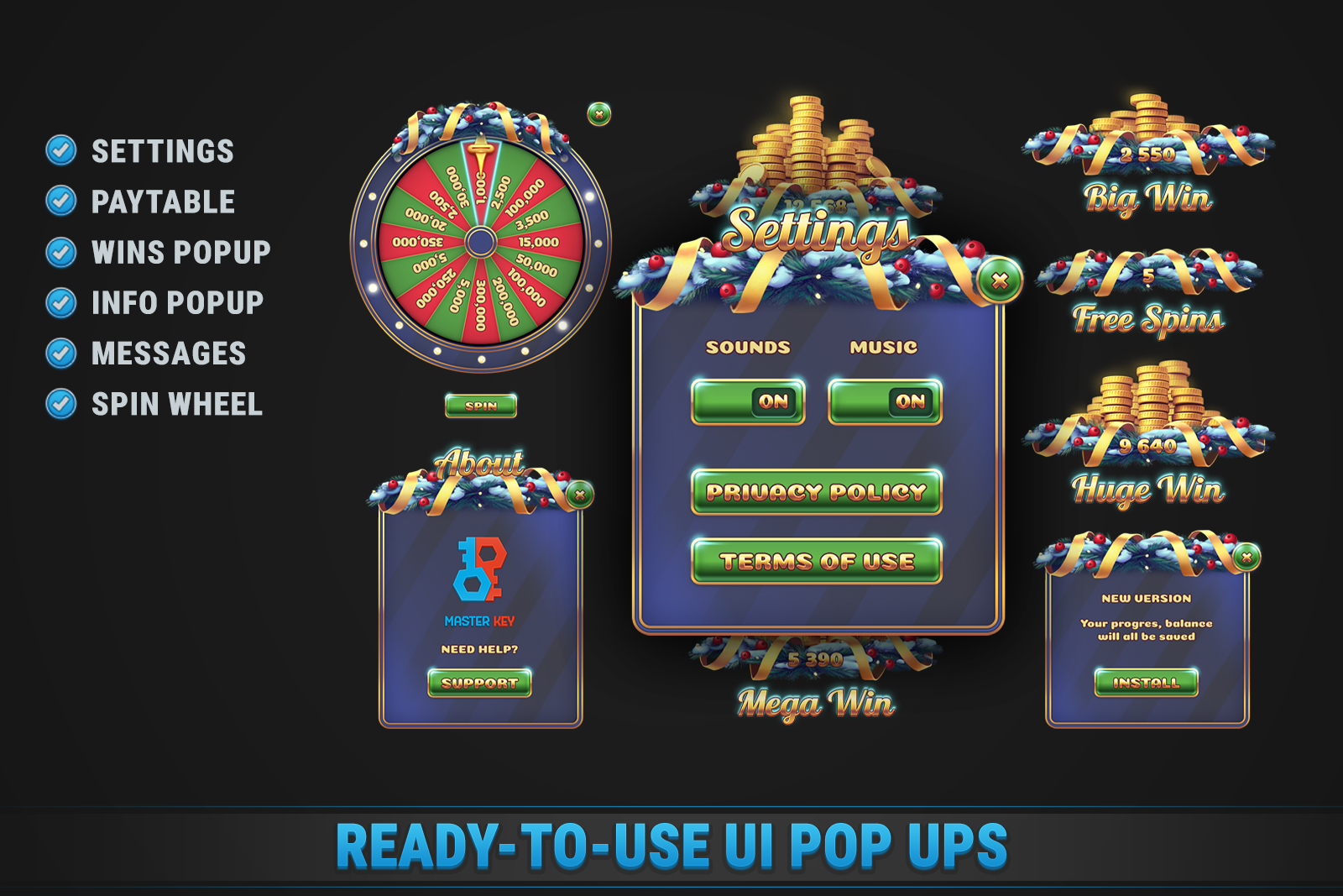 Christmas Eve Slot • HTML Responsive Casino Game screenshot 5