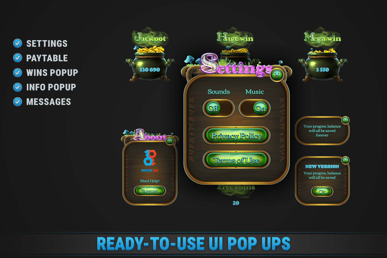 Witch Cauldron Slot • HTML Responsive Casino Game screenshot 5