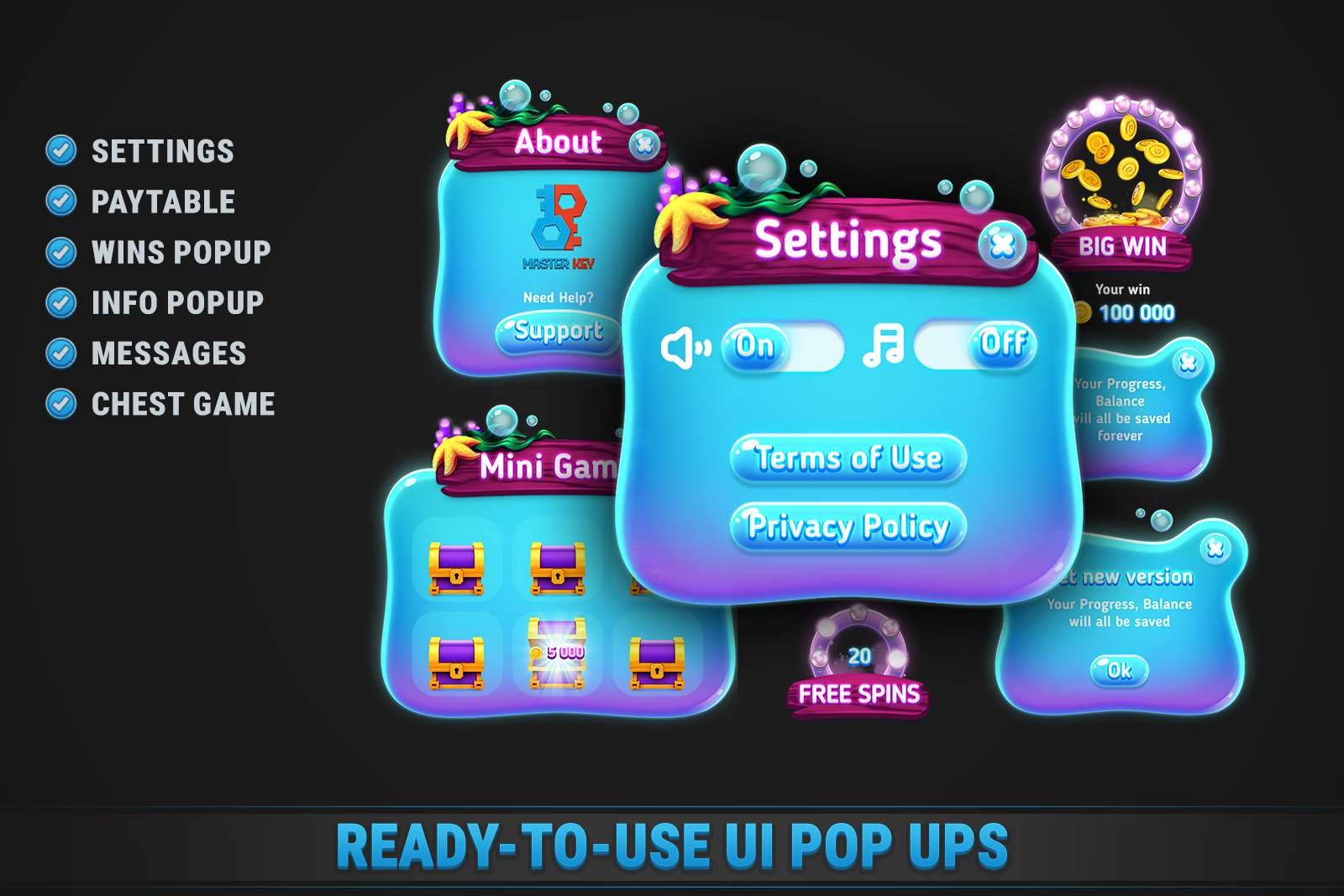 Underwater Slot • HTML Responsive Casino Game screenshot 5