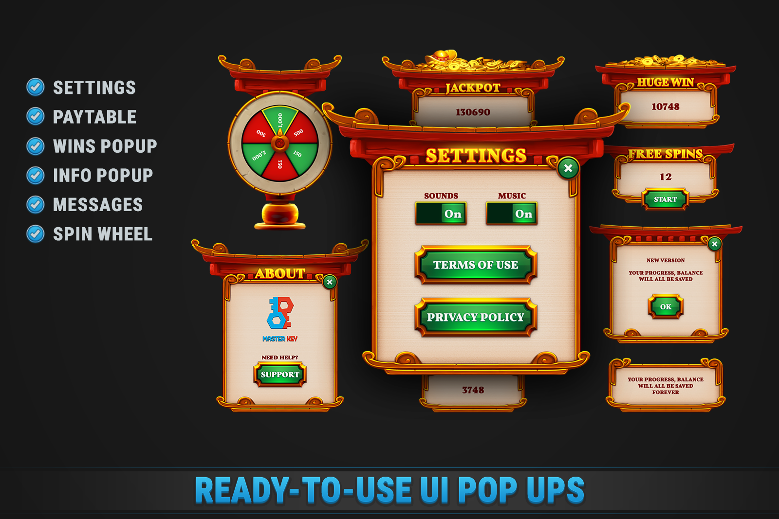 China Town Slot • HTML Responsive Casino Game screenshot 5