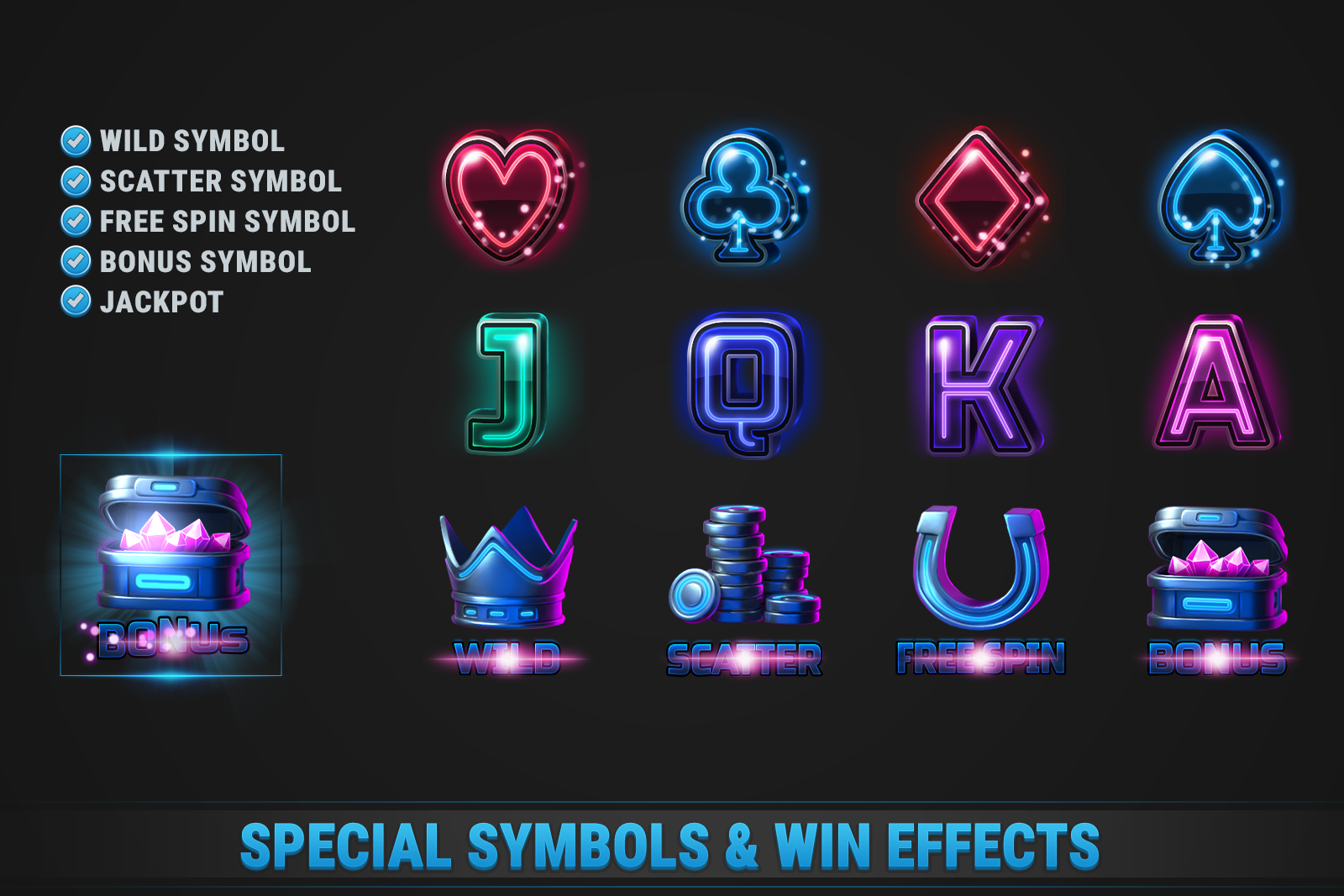 MK Slot Machine Kit • Modern Neon Casino Template screenshot 4